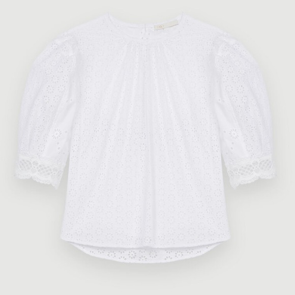 Maje Eyelet Top Size S - Picture 4 of 10
